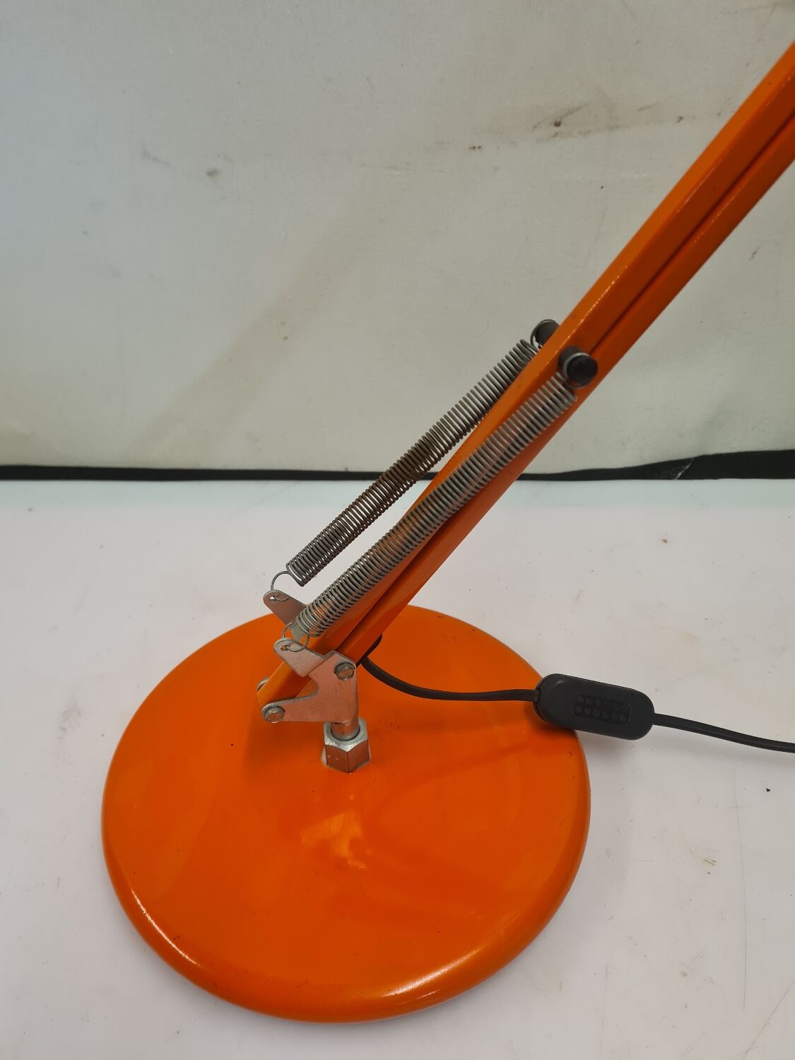 Orange vintage desk lamp