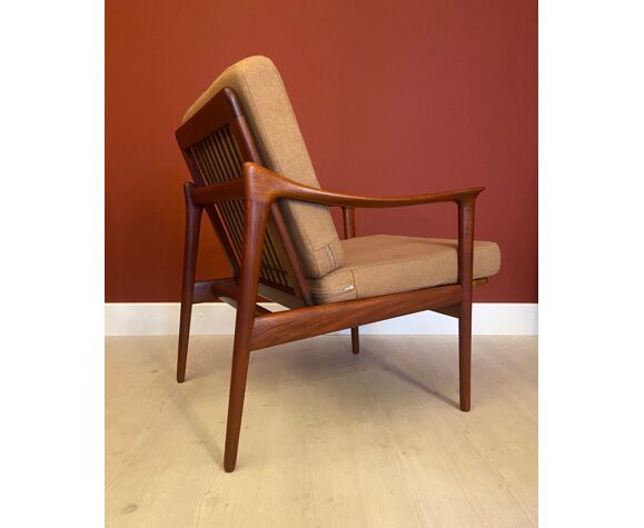 Norwegian teak lounge chair by Fredrik Kayser for Vatne, 1960s | Selency