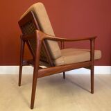 Norwegian teak lounge chair by Fredrik Kayser for Vatne, 1960s