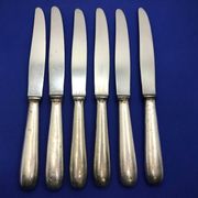 Lot de 6 petits couteaux de la Marine en métal argenté Christofle