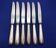 Set of 6 small silver-plated Navy knives from Christofle