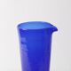 Cobalt Blue Glass Carafe: Vintage Italian Pitcher, Serafino Zani