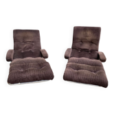 Paire de fauteuil rocking-chair Lama
