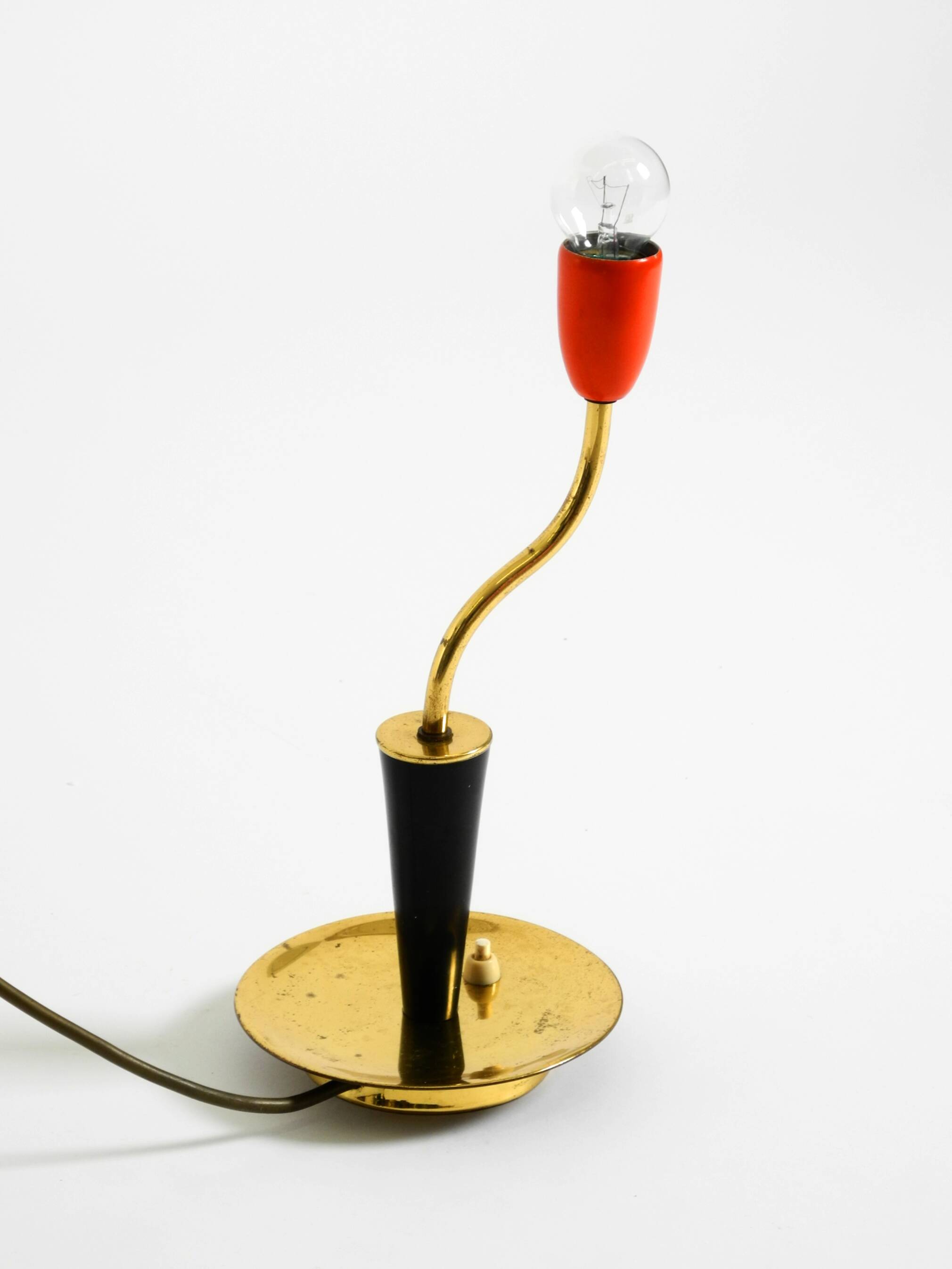 Beautiful original Mid Century Modern brass table lamp