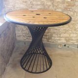 Standing table with epoxy iron base