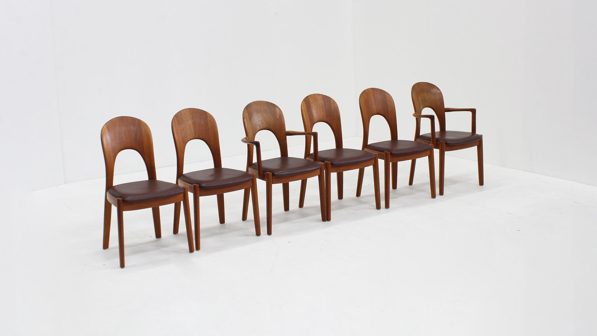 Vintage Danish dining chairs by Niels Koefoed for Koefoeds Hornslet, set of 6