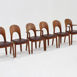 Vintage Danish dining chairs by Niels Koefoed for Koefoeds Hornslet, set of 6