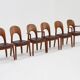 Chaises de salle à manger vintage danoises par Niels Koefoed pour Koefoeds Hornslet, set de 6