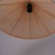 Vintage pendant light in pleated fabric