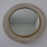 French brass and metal mirror, 1960s