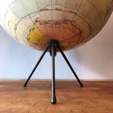 Globe, vintage world map