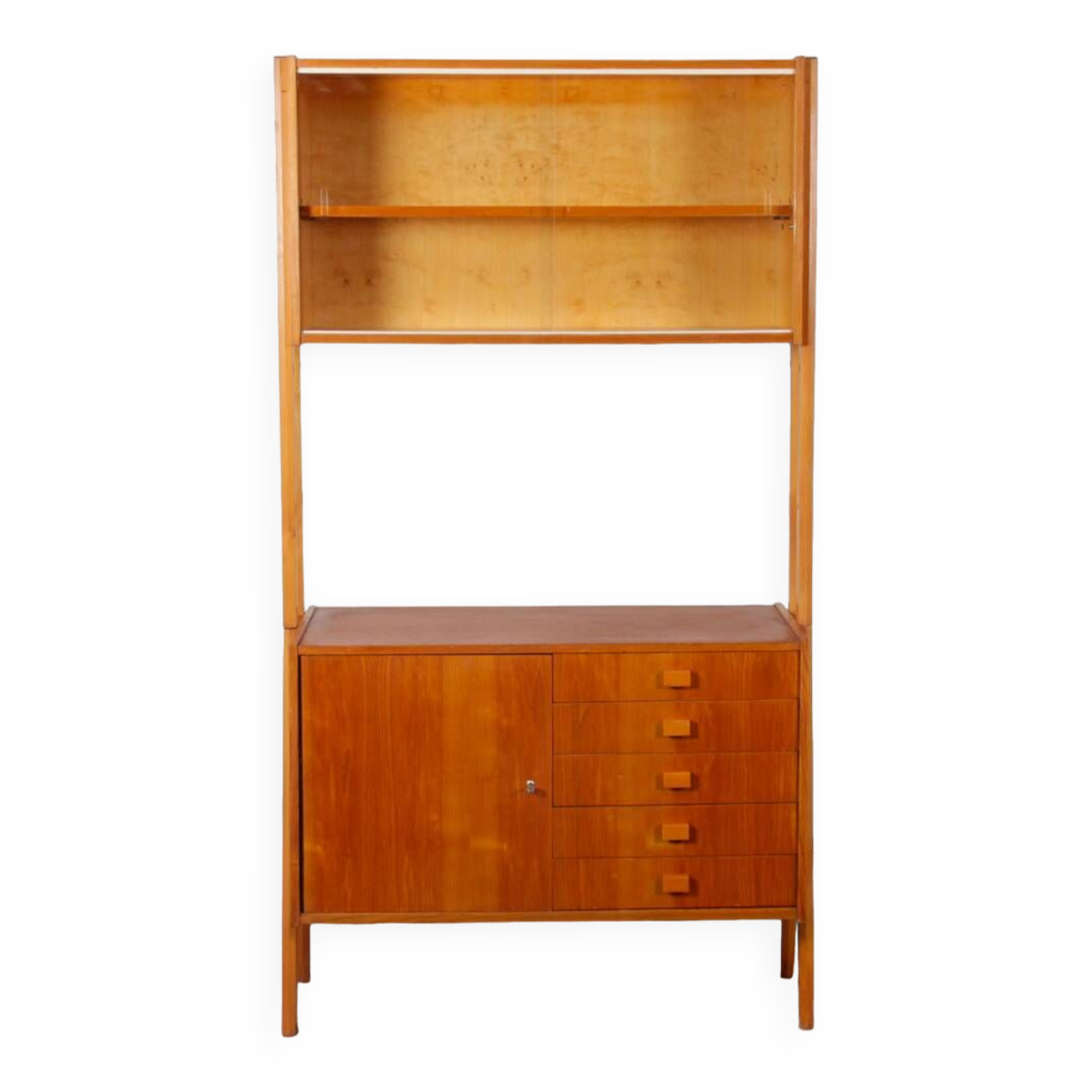 Vintage wall unit by Frantisek Jirak for Tatra Nabytok, 1960s