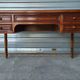 Bureau ministre de centre milieu style Louis Philippe en bois et cuir