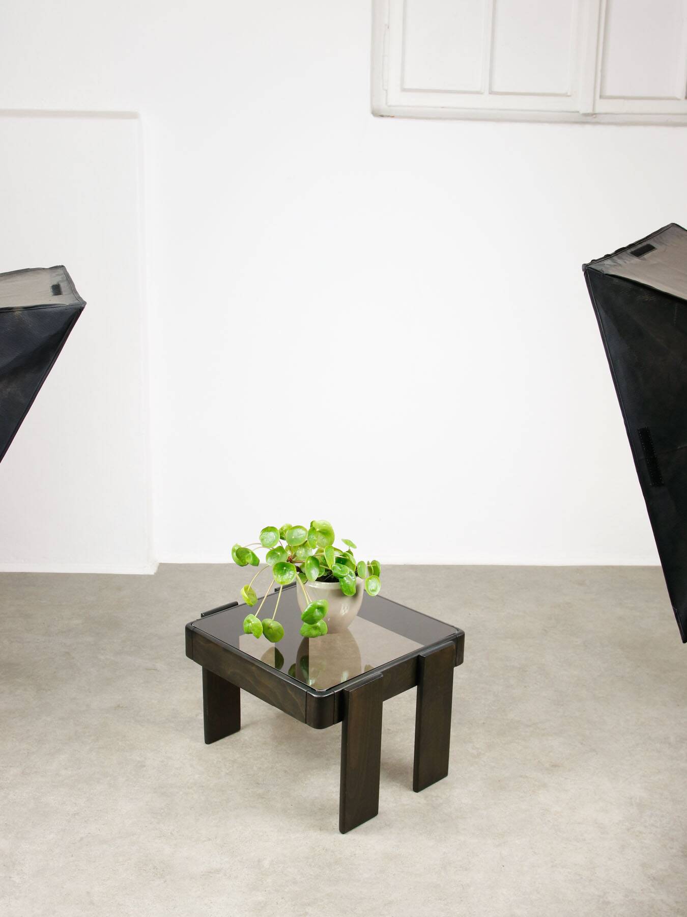 Table basse vintage par Gianfranco Frattini, années 1970