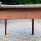 Oak farmhouse table nineteenth century feet spindles 2 drawers 199cm