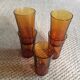 Series of 5 vintage glasses