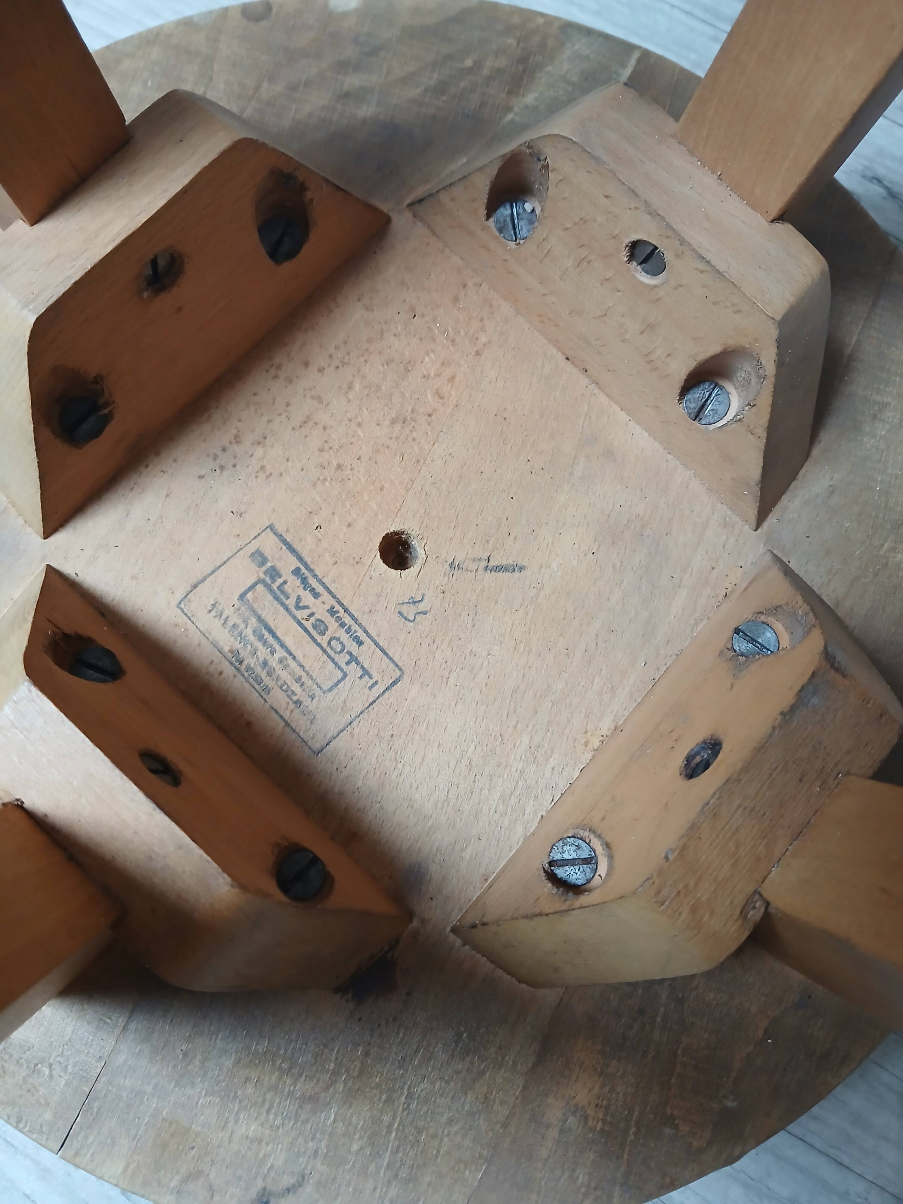 Beech bar stool from the 50s Editions STELLA