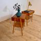 Pair of Danish oak bedside tables, 1960s