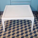 1970s square fiberglass coffee table