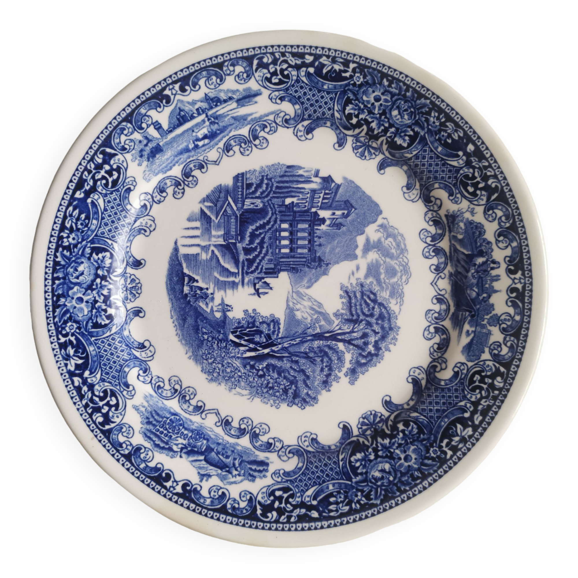 Earthenware dinner plate, Royal Sphinx Maastricht "Cambridge"