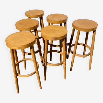 Set of 6 Baumann bistro stools