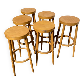 Set of 6 Baumann bistro stools