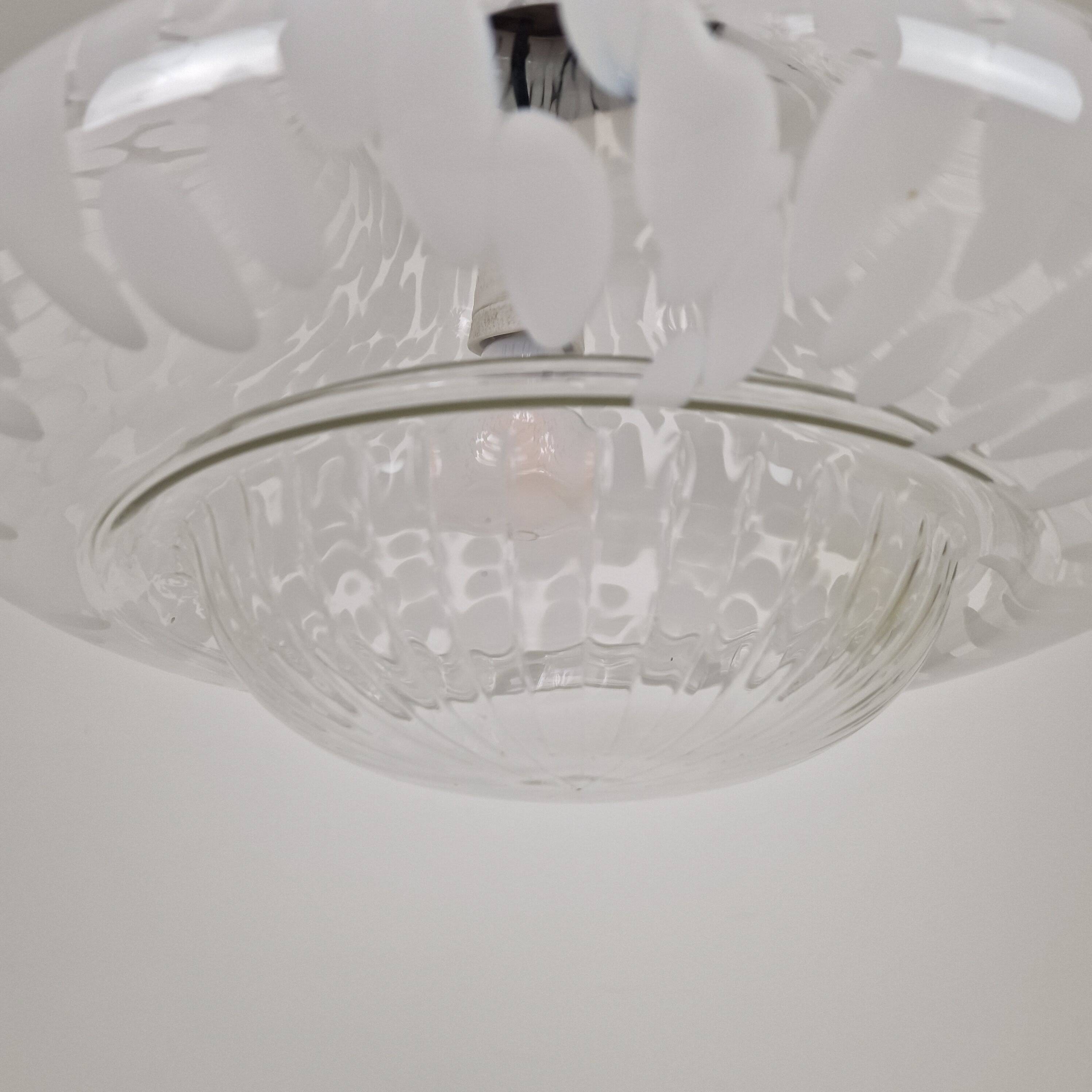 Large Murano Glass Pendant Light by Carlo Nason for Mazzega – Italy 1970's