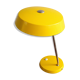East germany vintage yellow table lamp by veb narva leuchtenbau, 1960s