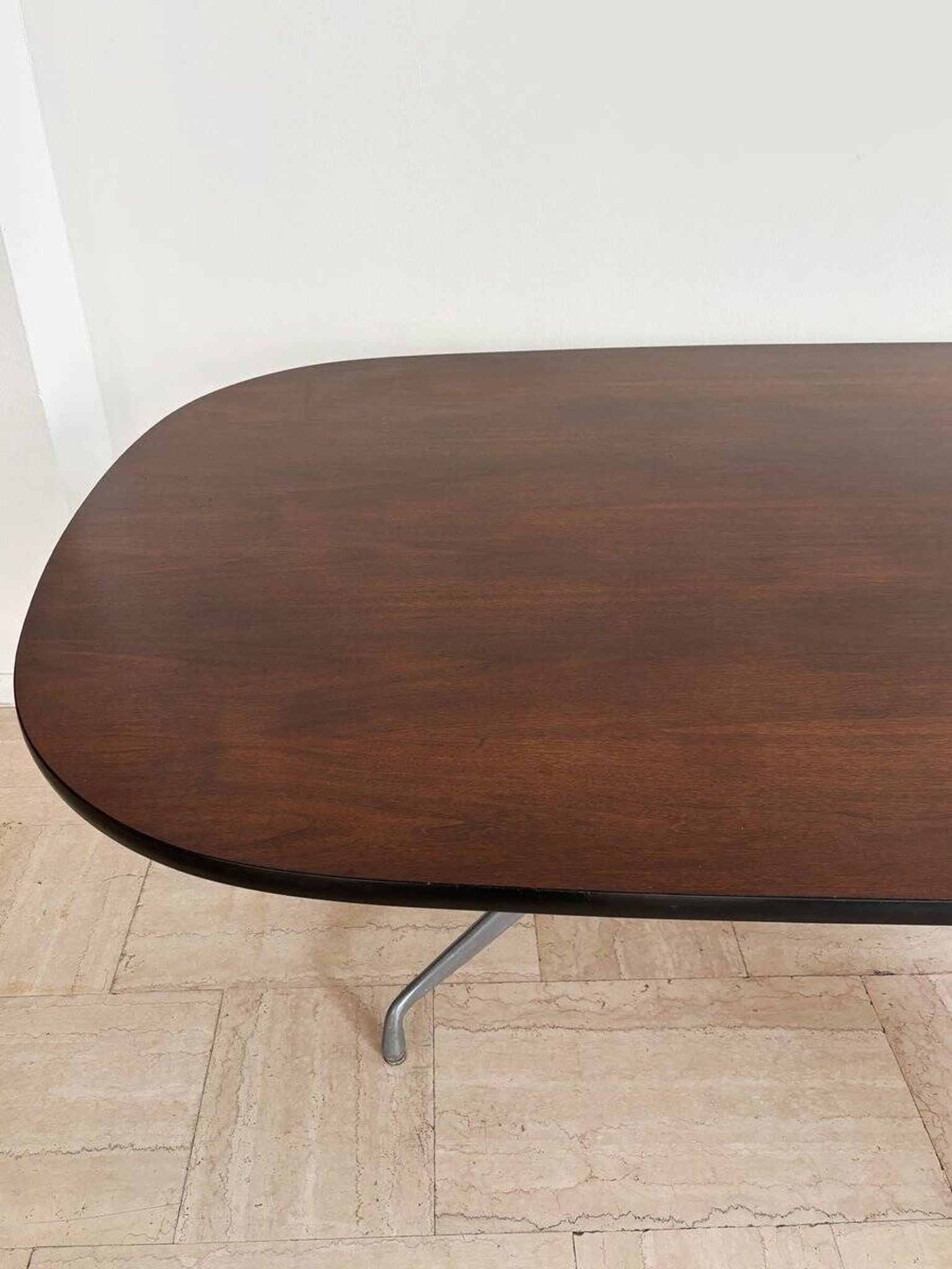 Large Wood and Aluminum Table by Charles & Ray Eames for Herman Miller, 1960s
