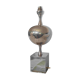 Pied de lampe Philippe Barbier, inox, 1970