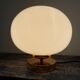 White opaline table lamp electrified to nine
