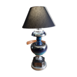 Lamp year 60 chrome and faience