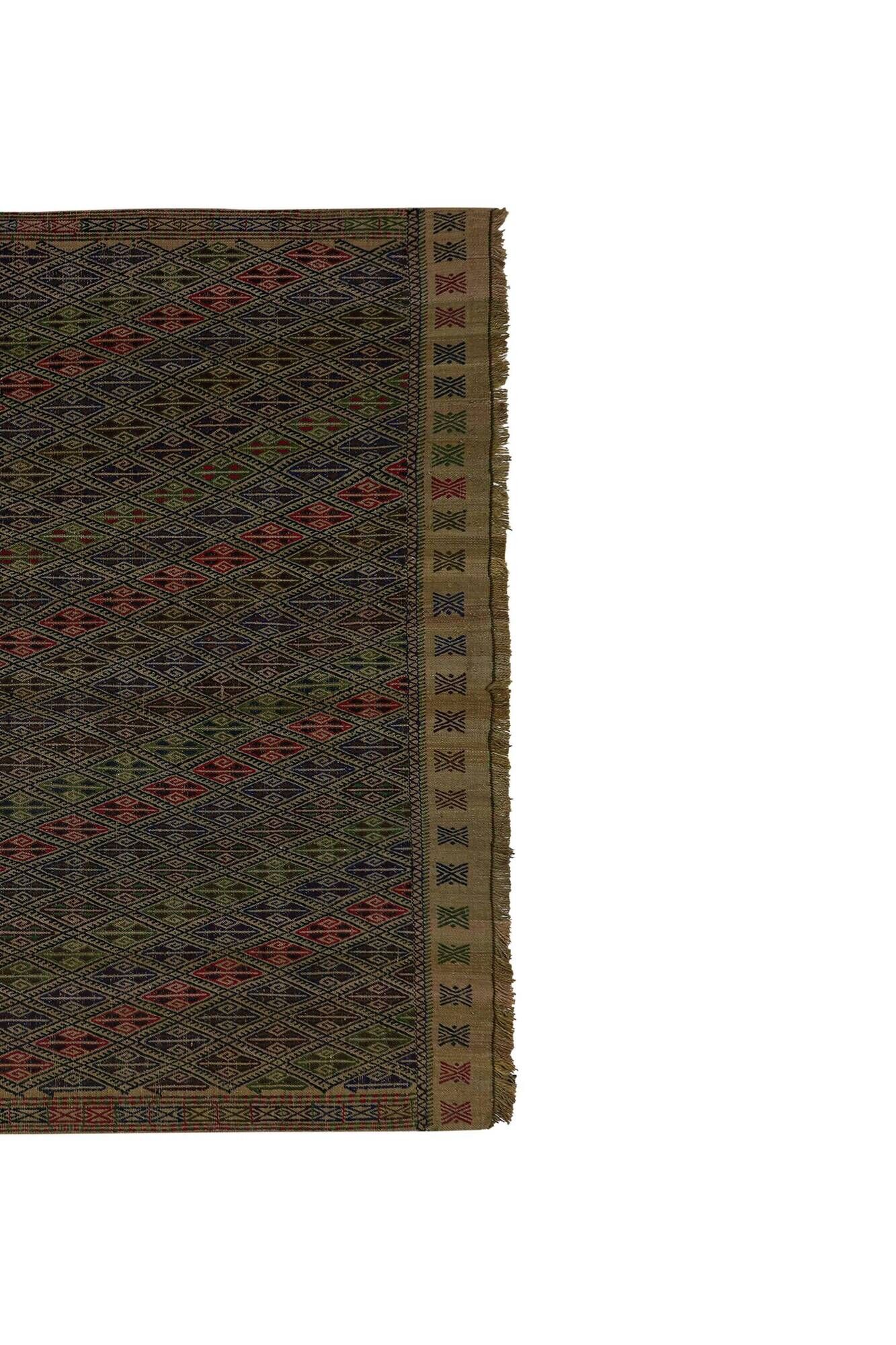 Vintage Turkish kilim, handwoven, 165x217 cm.