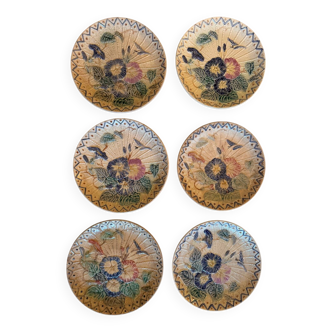 Series of 6 Wasmuel slip plates from the end of the 19th century (19th century)