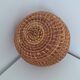 Woven wicker pot