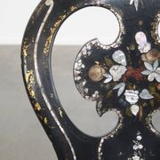 19th-Century English Chinoiserie Mother of Pearl Decorative Chair