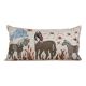 Vintage embroidered cushion cover 46x86 cm