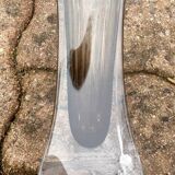 Smoky crystal designer vase, Murano Sommerso style, vintage, 1970s