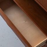 Meuble d'angle en teck avec bar