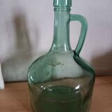 Old glass bottle green tones