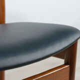 Mid-century teak dining chairs, 1960s, set of 4