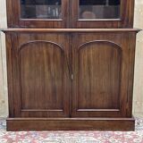 19th century Victorian 2-body bookcase in mahogany