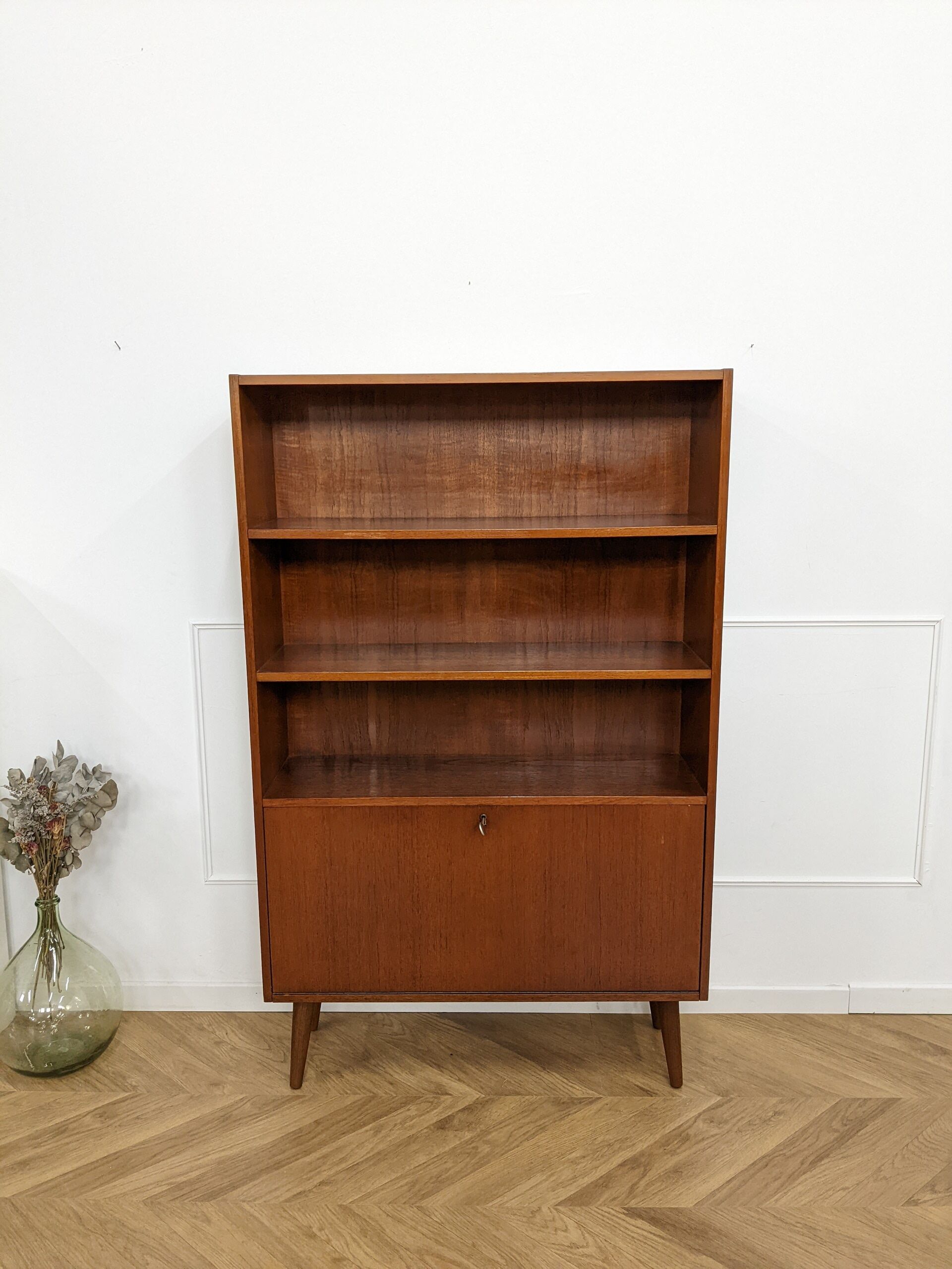 Scandinavian teak bookcase