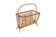 Scandinavian rattan magazine rack, Sweden, 1950