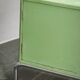 Bauhaus Czech Green Vanity Table with Mirror and Chrome Frame, 1930s