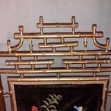 Ancient gold bamboo firescreen "Napoleon III"