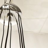 Vintage chrome cascading chandelier, 1970s