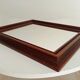 Miroir vintage en bois massif, années 60-70