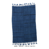 Mid Century Modern Blue Vintage Rug, 147x222Cm