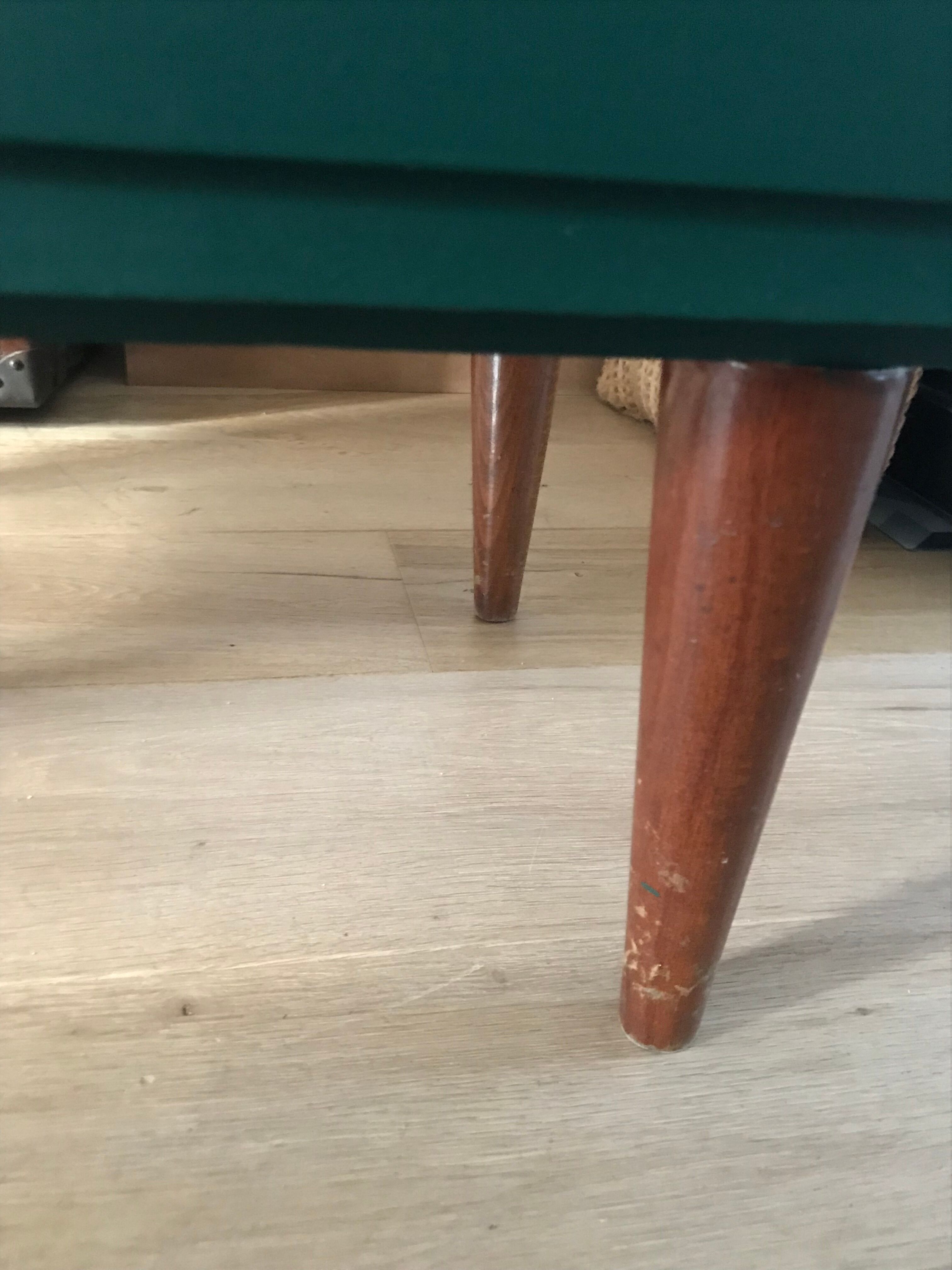 Commode vintage vert foncé